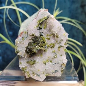 1.3lbs | Epidote, Prehnite & Quartz Crystal Specimen | Luxury Home Decor | Gift